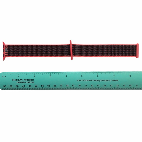 5/$20 NEW Crimson Red Black Nylon Sport Loop Band Apple Watch 38/40/41mm - Picture 5 of 9
